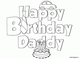 These alphabet coloring sheets will help little ones identify uppercase and lowercase versions of each letter. Happy Birthday Daddy Printable Coloring Pages Coloring Home