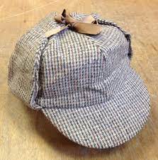 Vintage Deerstalker Hat Sherlock Holmes Detective Hat Etsy Deerstalker Deerstalker Hat Sherlock Holmes