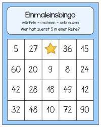 Einmaleins bingo zum ausdrucken : Bingo Einmaleins Zehnerreihe Unterrichten Mathe Unterrichten Matheunterricht