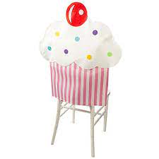cupcake chair cover chair covers party birthday chair chair back covers