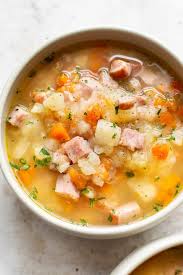 This Skinny Ham And Potato Soup Is Simple And Delicious There S No Milk And No Cream So It S Suitab Ham And Potato Soup Ham Soup Recipes Leftover Ham Recipes