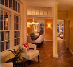 light an open concept dining room