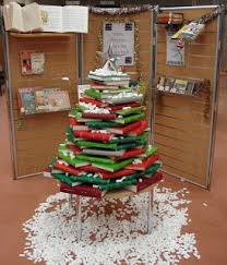 Library Computing News Jcu Library Christmas Trees Christmas Library Display Library Decor Christmas Display
