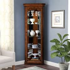 Kenric Lighted Corner Curio Cabinet Corner Curio Curio Cabinet Decor Curio Cabinet