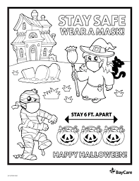 When it gets too hot to play outside, these summer printables of beaches, fish, flowers, and more will keep kids entertained. Halloween Coloring Page