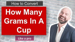 1 grams to cups = 0.00496 cups. How Many Grams In A Cup Youtube