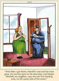 The Far Side On The Sunny Side Of The Street Far Side Cartoons Birthday Greetings Funny Gary Larson