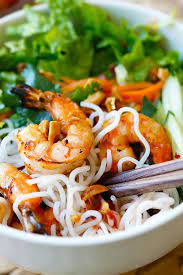 Vietnamese Bbq Shrimp Vermicelli Bun Tom Heo Nuong Vermicelli Recipes Delicious Seafood Recipes Asian Recipes
