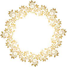 Gold Deco Round Border Png Transparent Clip Art Clip Art Floral Border Clip Art Borders
