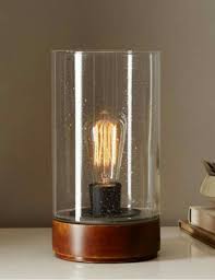 Bubble Glass Hurricane Lamp Glass Table Lamp Modern Table Lamp Affordable Lamp