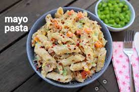 On cold pasta instead, in a salad it is common. Mayonnaise Pasta Recipe Mayo Pasta Salad Pasta Salad With Mayo
