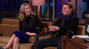 Emily Blunt Embarrasses Tom Cruise By Revealing Raunchy Demands From Fans Daily Mail Online