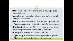 You can also call her doll if she is cute and cuddly). How To Choose Cute Names To Call Your Girl Youtube
