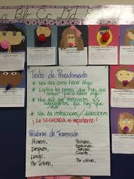 procedural text spanish anchor chart spanish anchor