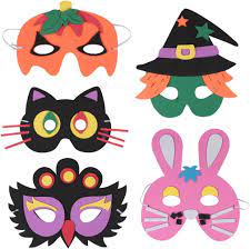 Amazon.com: Alasum Halloween Eva Mask Masquerade Mask Halloween Costumes  Kids Mask Blank Painting Mask Animal Craft Mask Halloween Felt Masks  Creative Eva Masks Parties Props Self Made Toy : Toys & Games