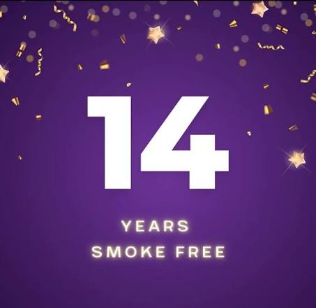 Celebrating 14 years cigarette free