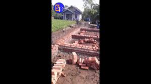 Pondasi batu belah = rp 140.000/m3. Pembuatan Pondasi Part 2 Pemasangan Bata Merah Youtube