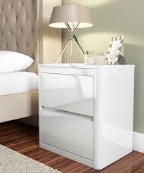 Lexi White Bedside Table White Gloss Bedroom Furniture Side Tables Bedroom White Side Table Bedroom
