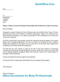 Thank You For Your Support Letters Unique Thank You Letter For Business Partnership With Gratit In 2020 Business Letter Sample Support Letter Thank You Letter Template