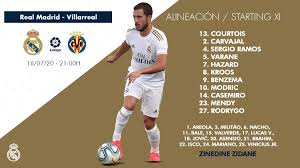 Tout ce qu'il faut savoir sur le match real madrid vs villarreal de liga santander du (16 juillet 2020) en direct : Halamadrid La Liga Md36 Real Madrid Vs Villarreal July