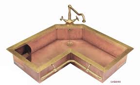 copper corner kitchen sink corner