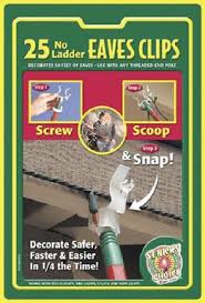 Christmas Light Company Indoor Outdoor Eave Grip Clips Light Hooks 25 Pack Christmas Gifts Onsale
