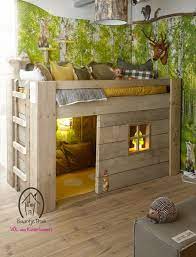 This bunk bed arrives with 2 drawers and a staircase for extra storage. Beautiful Childrens Beds From Saartje Prum Bellissima Kids Bellissima Kids Childrens Bedrooms Childrens Beds Kid Beds