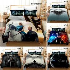 Royal kingsguard set, champion set, maester set, mountain clan set or other sets? 3d Digital Printed Game Of Thrones Pattern Duvet Cover With Pillow Cover Bedding Set Single Double Twin Full Queen King Size Bedroom Decor Wish
