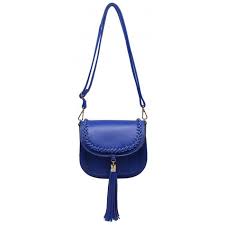 Sac à main femme bandouliere. Crazychic Petit Sac Bandouliere Femme Besace Porte Epaule Sac Main Cuir Rigide Tresses Pompon Franges Mode Tendance Bleu Achat Vente Sac Bandouliere Avec Pompon Cdiscount