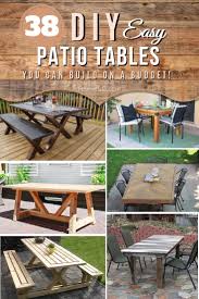 Erin and her husband built this awesome large table for about $200 (instead of the $1,000 it would have cost to buy brand new). 38 Easy Diy Patio Tables You Can Build On A Budget
