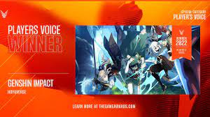Genshin Impact beats Sonic Frontiers to win Player's Voice Award in The  Game Awards 2022