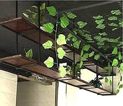 retro plafond type fleur stand solide bois tenture murale etagere suspendu plafond rangement rack commercial et maison plafond opslag planken muur houten muur