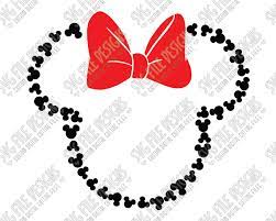 Download Minnie Mouse Head Outline Svg Cut File Set With Eps Dxf Jpeg Png