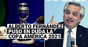 Check spelling or type a new query. Peru National Team Copa America 2021 Argentine President Alberto Fernandez I Don T Want To Disappoint The Copa America But You Have To Be Sane Video Conmebol Peru Argentina P Total Sports