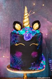 Unicorn cake is perfect for a themed party for your daughter. How To Make A Galaxy Unicorn Cake Decorating Video Tutorial Ashlee Marie Real Fun With Real Food