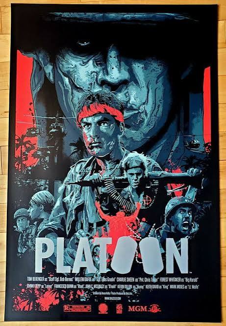Platoon by Vance Kelly Ltd Edition /110 Screen Print Poster Art MINT Mondo  Movie