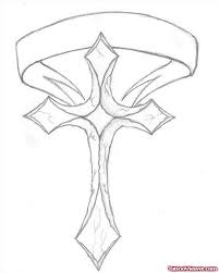 See more ideas about tattoo designs, cross tattoo, cross tattoo designs. Unique Cross With Banner Tattoo Design
