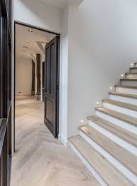 Herringbone Floor Staircase Floor Lightning House Flooring White Wooden Floor White Wood Floors