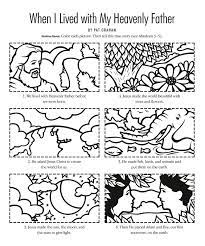 Draw a large picture of the sun on a piece of paper, and cut it into several puzzle pieces. Coloring Page For The Creation Creation Coloring Pages Lds Coloring Pages Earth Coloring Pages