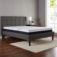 Jake upholstered platform bed with metal legs. Bedding Zinus King Upholstered Platform Bed Frame Furniture Fabric Modern Metal Beds Bed Frames