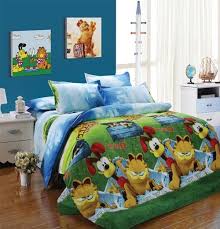 Buy Cartoon Garfield Pattern Cotton Bedspread Bed Sheets For Double Bed Online At Best Prices In India Oyesabhi Com Bed Sheets Bed Bed Spreads