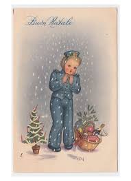 Ida Augurali D 039 Epoca Cartolina Buon Natale Bambino Con Cesto Natalizio Regali Biglietti Di Natale Vintage Cartolina Buon Natale Carta D Epoca