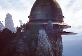Early Jedi Temple Concept On What Would Become Ahch To For Theforceawakens Fandom Star Wars Concept Art Star Wars Art Fantasy Landscape