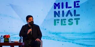 Erick thohir (born 30 may 1970) is an indonesian businessman. Menteri Erick Thohir Buka Milenialfest 2020 Membentuk Pemimpin Muda Bertalenta