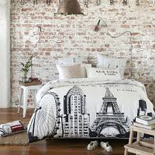 How Cool Brick Wall Bedroom White Wash Brick Home Decor