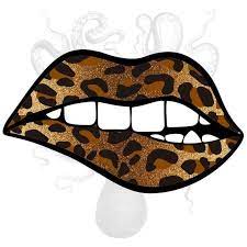 8 5 X 11 Glitter Cheetah Lips Sublimation Transfer Glitter Etsy Leopard Print Background Lip Wallpaper Leopard