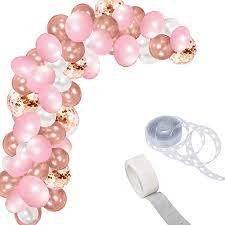 Amazon Com Bright Tricks Real Rose Gold 112 Pieces Balloon Garland Kit Balloon Arch For Weddings Birt Rose Gold Balloons Gold Balloons Gold And Pink Balloons