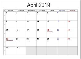 Editable April 2020 Calendar To Print Pdf Word Blank Blank Templates Notes 2019 Calendar Calendar Template Calendar Word