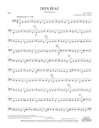 Paul Lavender Dies Irae From Requiem Bass Sheet Music Pdf Notes Chords Classical Score Orchestra Download Printable Sku 356511