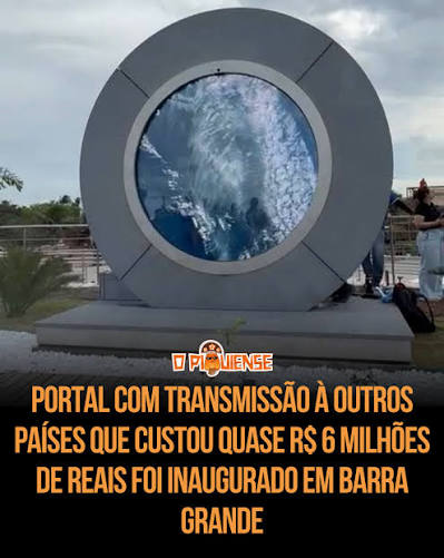 O governador Rafael Fonteles inaugura neste sábado (28) o primeiro portal  tecnológico interativo da América Latina em Barra Grande, no município de  Cajueiro da Praia. O investimento total chega a R$ 5,5